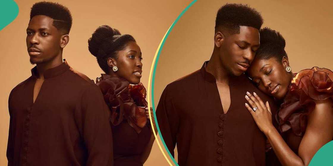 Moses Bliss and partner release pre-wedding photos, fans gush over them