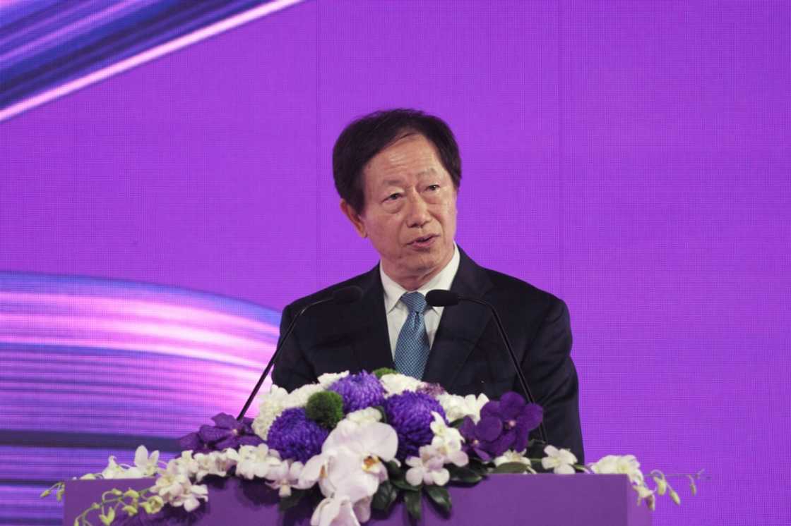 Mark Liu of Taiwan chip giant TSMC said its planned factory in the United States had 'made fast progress' Mark Liu of Taiwan chip giant TSMC said its planned factory in the United States had 'made fast progress'