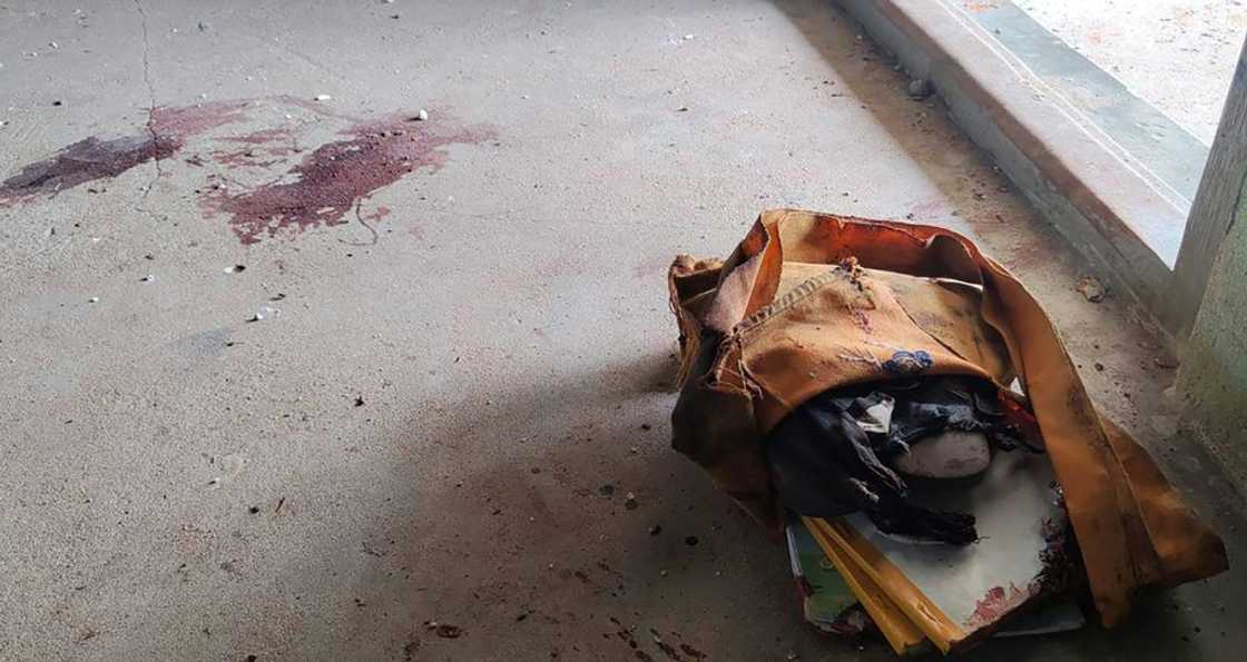 Teachers at a Myanmar school hit by a military helicopter attack have spoken of the terrifying horror of the onslaught, in which 12 children were killed Teachers at a Myanmar school hit by a military helicopter attack have spoken of the terrifying horror of the onslaught, in which 12 children were killed