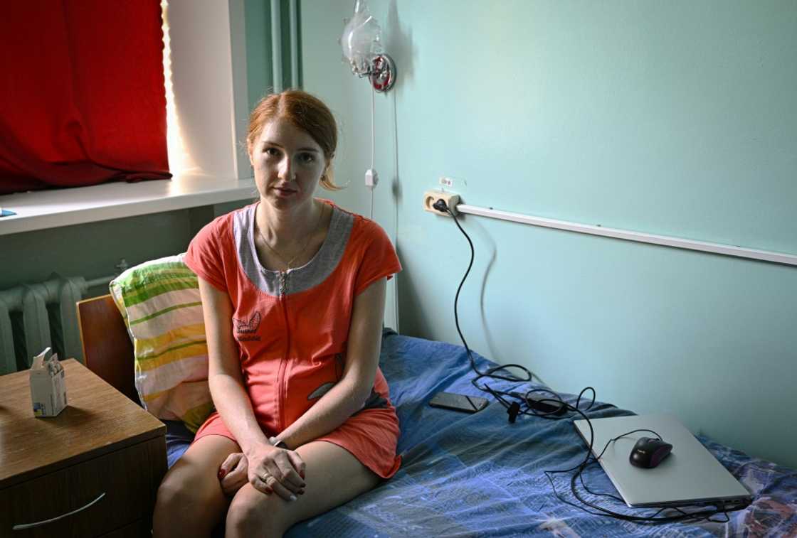 Mothers and expectant mothers at the clinic said they are worried by shelling at the Russian-controlled plant Mothers and expectant mothers at the clinic said they are worried by shelling at the Russian-controlled plant