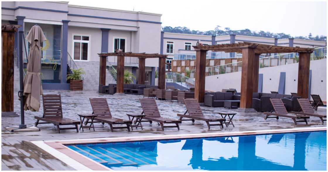 Poolside at the Rock City Hotel Poolside at the Rock City Hotel