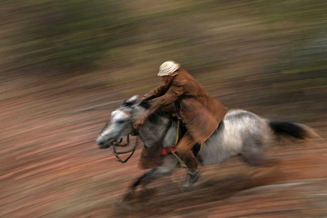 Riders wear leather gear from head to toe for protection