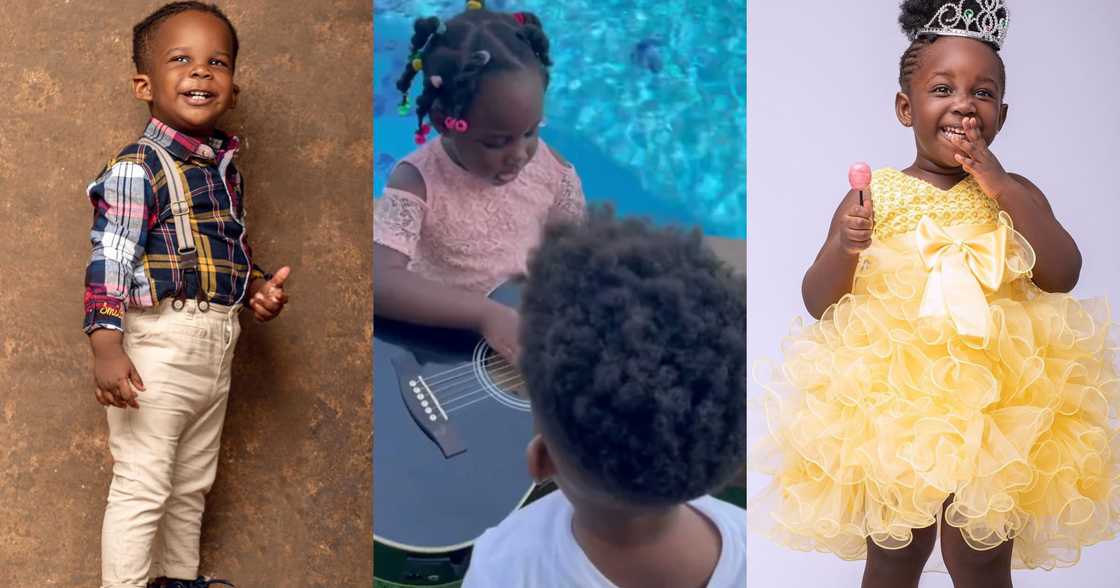 Jidula: Stonebwoy's Daughter Gushes Over Her Brother Janam; Calls Him Cute (Video)