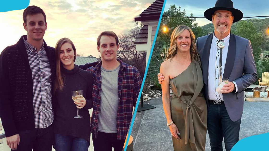 Emma Turner with her brothers and father Emma Turner with her brothers and father