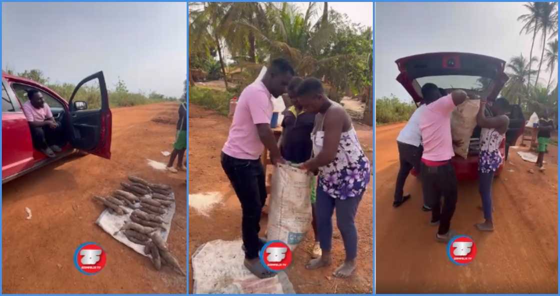 Zionfelix buys huge sack of cassava for only GH¢100 at Ahafo Kenyasi Zionfelix buys huge sack of cassava for only GH¢100 at Ahafo Kenyasi