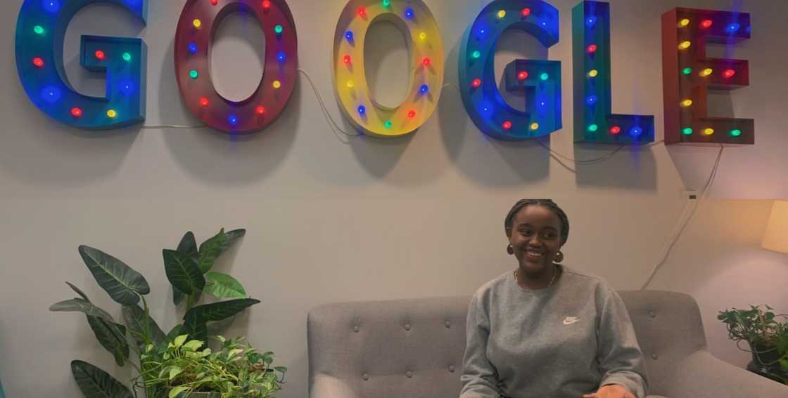 Eunice Ishimwe, a 21-year-old lady employed at Google Eunice Ishimwe, a 21-year-old lady employed at Google