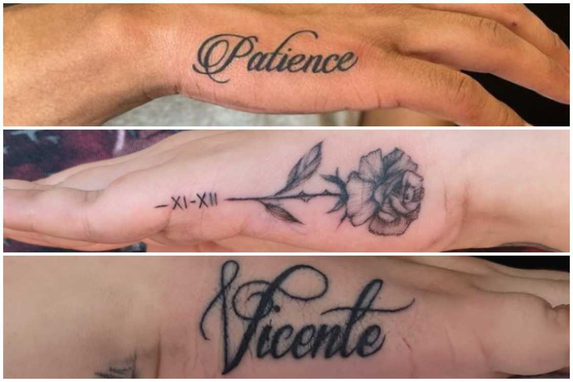 Hand tattoos for men