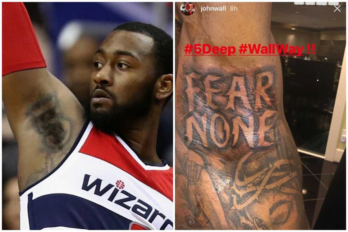 John Wall tattoos John Wall tattoos