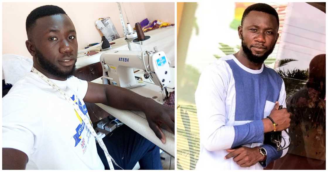 UCC graduate becomes tailor after getting rejected by the Ghana Army UCC graduate becomes tailor after getting rejected by the Ghana Army