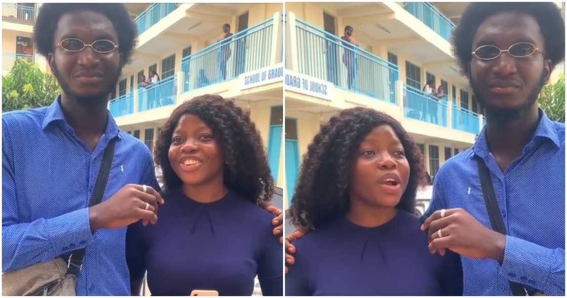 Young lady commends her boyfriend for being kind to her Young lady commends her boyfriend for being kind to her