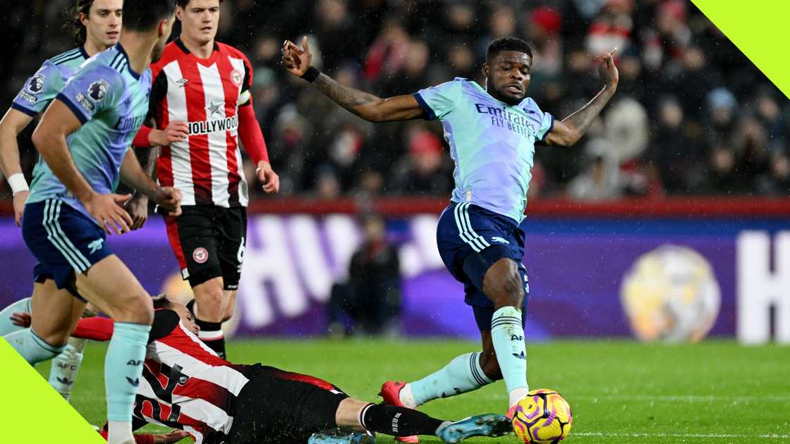 Thomas Partey received glowing tribute on social media for his masterclass performance against Brentford. Thomas Partey received glowing tribute on social media for his masterclass performance against Brentford.