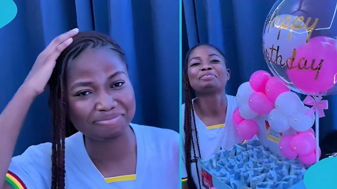 Ghanaian lady, best friend, birthday gifts, surprise, money bouquet