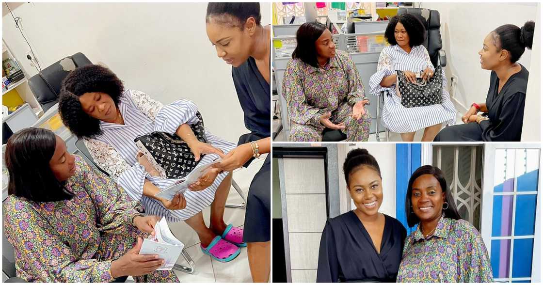 Actress Yvonne Nelson and Liberian First Lady Clar Marie Weah