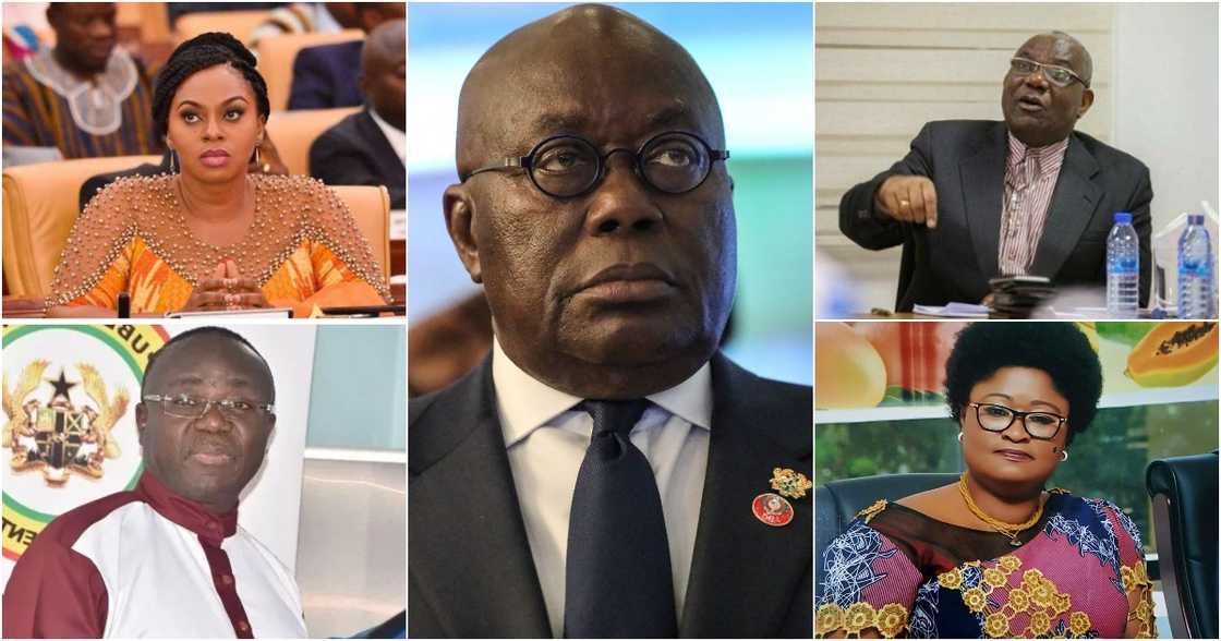 Nana Akufo-Addo and sacked appointees