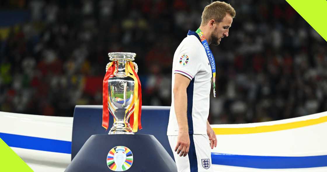 Harry Kane remains trophyless after Euro final. Harry Kane remains trophyless after Euro final.