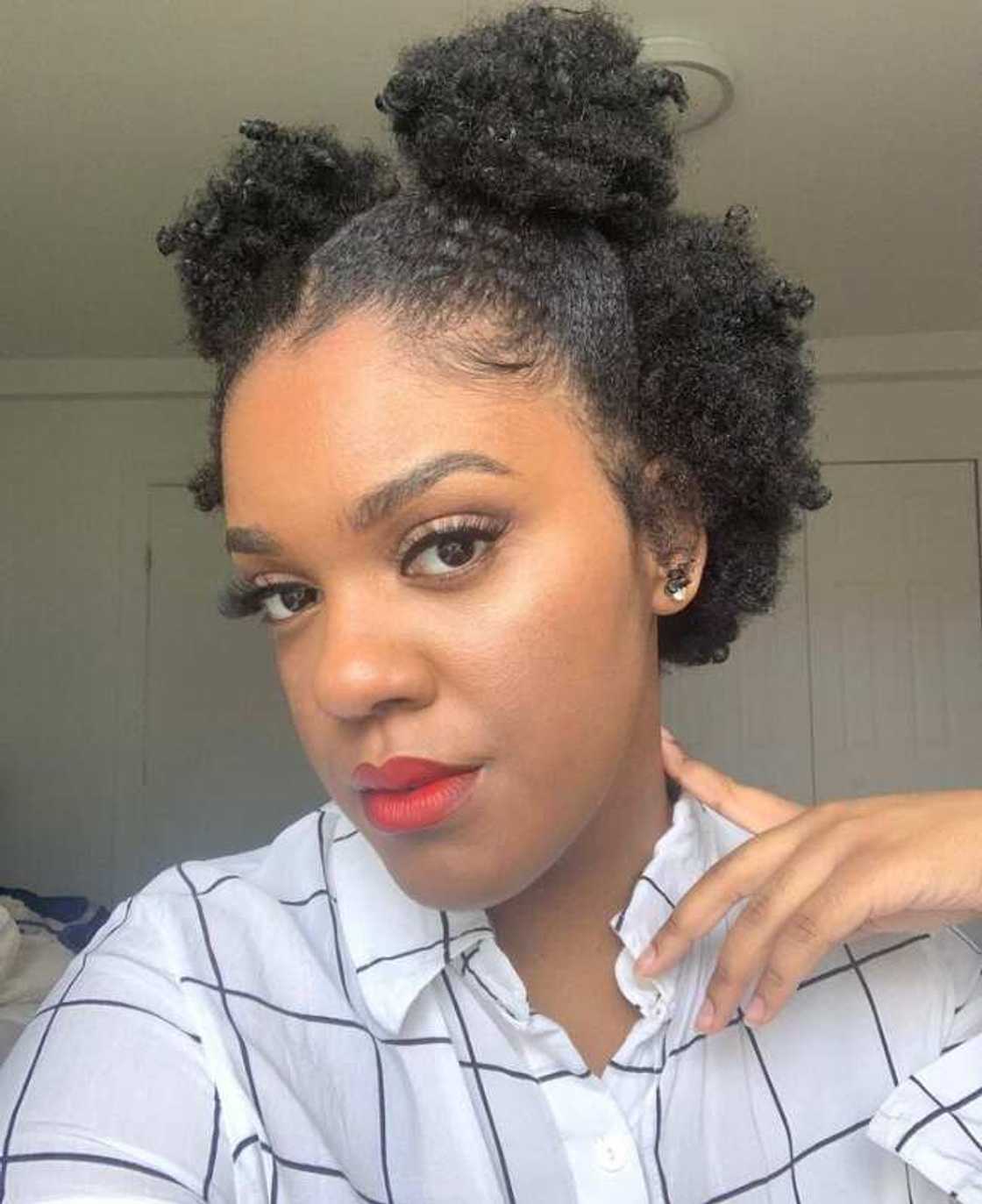 Half high half ow hairstyles for black hair Half high half ow hairstyles for black hair