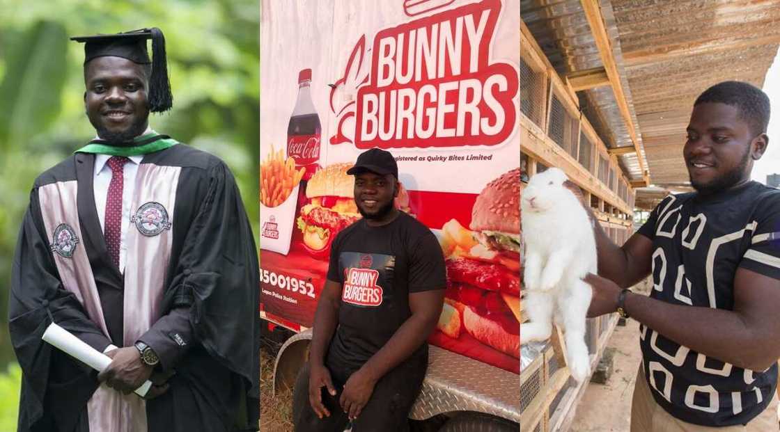 Meet fresh KNUST graduate who started animal farm & now runs own food enterprise