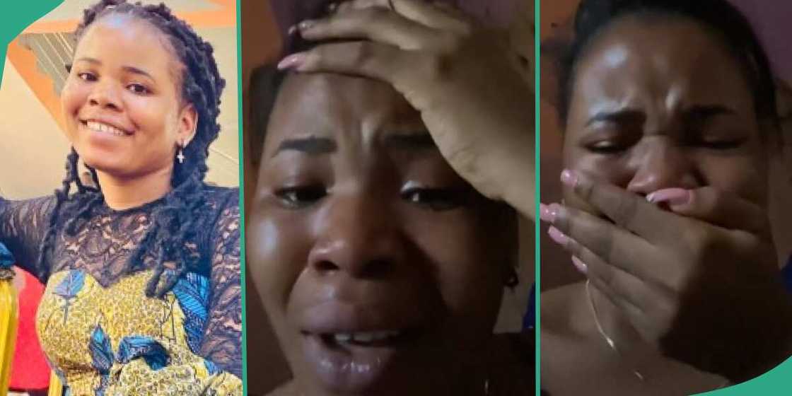 Nigerian lady bursts into tears in video after her boyfriend of 7 years got married to another woman Nigerian lady bursts into tears in video after her boyfriend of 7 years got married to another woman