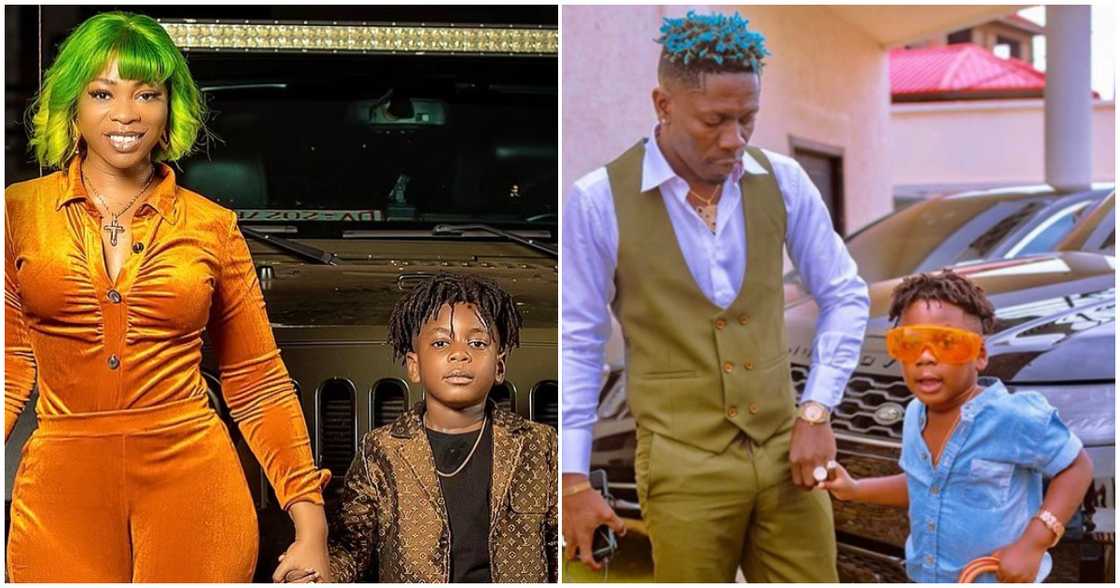 Shatta Wale, Michy and their son Majesty Shatta Wale, Michy and their son Majesty