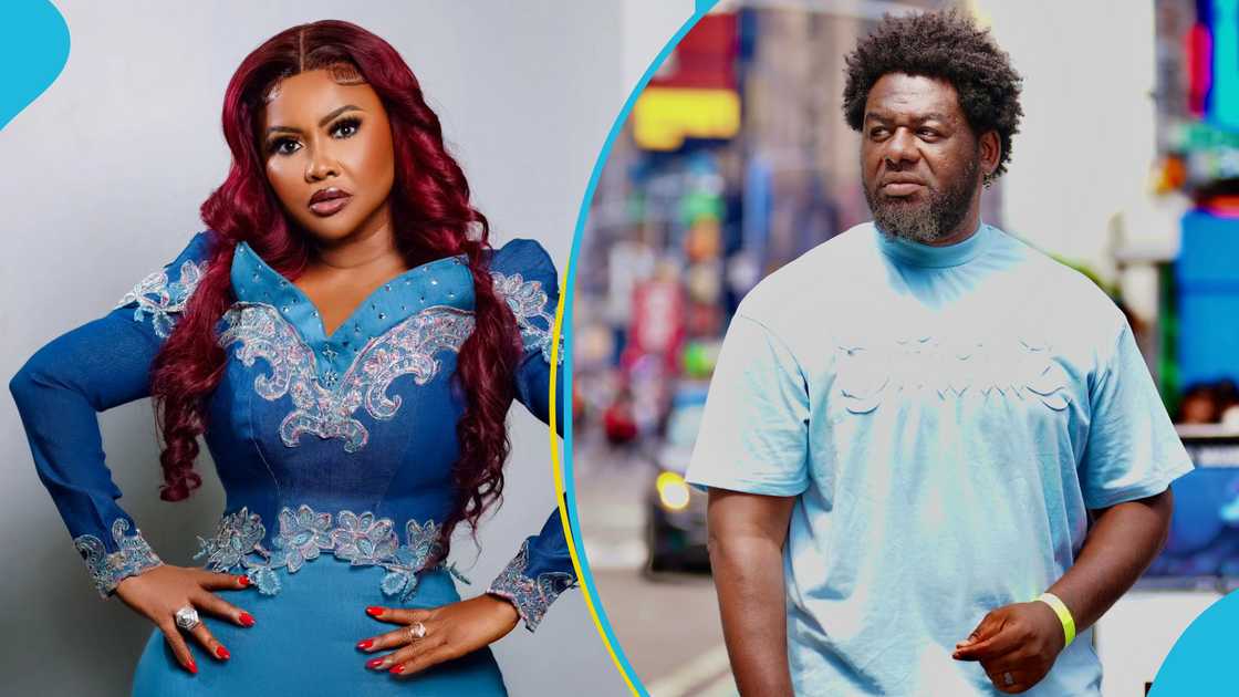 Nana Ama McBrown, Bullgod, Bulldog, Bulldog kisses McBrown, Stonebwoy's Up and Runnin6 album party Nana Ama McBrown, Bullgod, Bulldog, Bulldog kisses McBrown, Stonebwoy's Up and Runnin6 album party