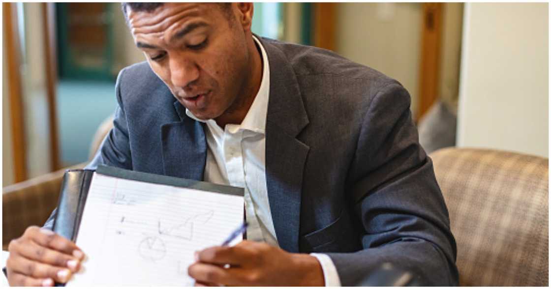 A loan officer with a customer A loan officer with a customer