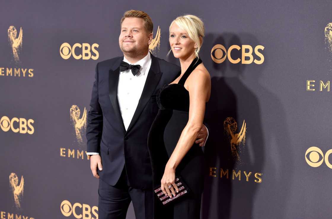 James Corden and his wife Julia Carey attend the 69th Annual Primetime Emmy Awards. James Corden and his wife Julia Carey attend the 69th Annual Primetime Emmy Awards.