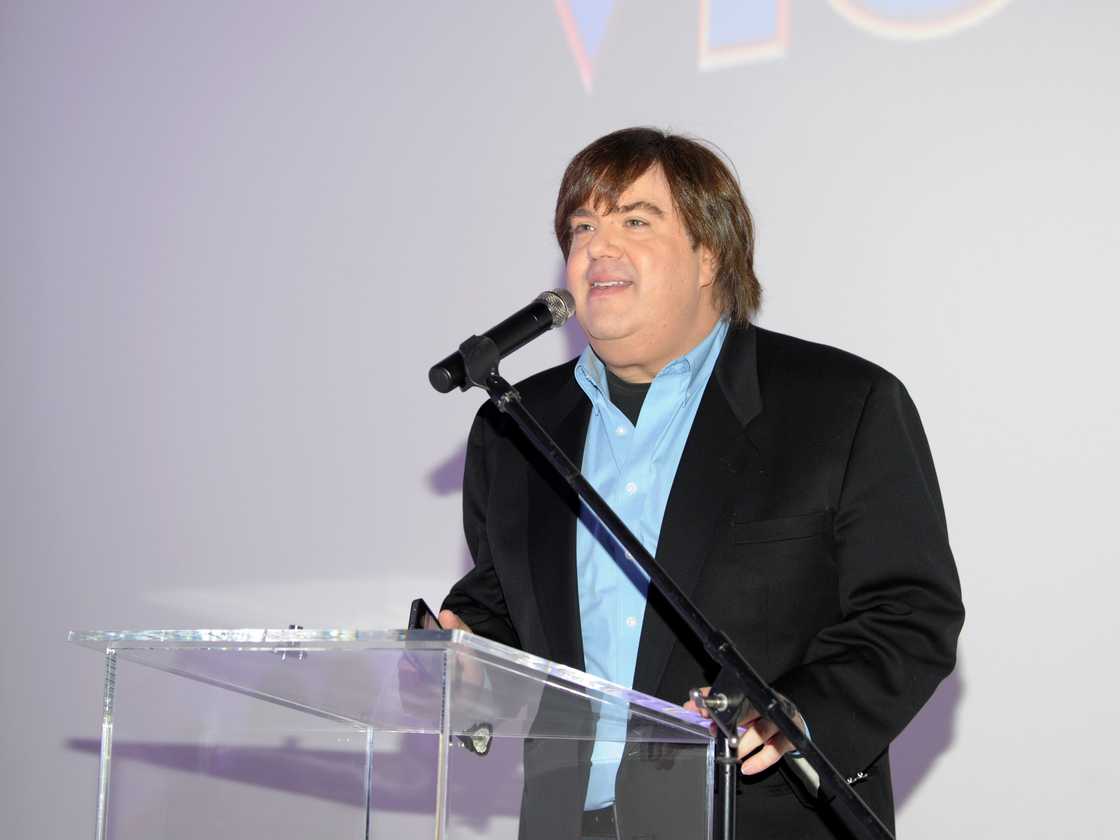 Dan Schneider speaks at Nickelodeon's exclusive premiere for the upcoming primetime TV summer event