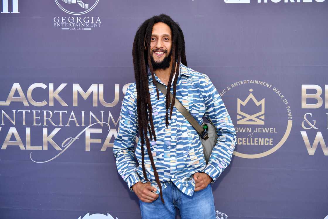 Julian Marley attends the 2022 Black Music & Entertainment Walk Of Fame Induction Ceremony & Juneteenth Celebration Julian Marley attends the 2022 Black Music & Entertainment Walk Of Fame Induction Ceremony & Juneteenth Celebration
