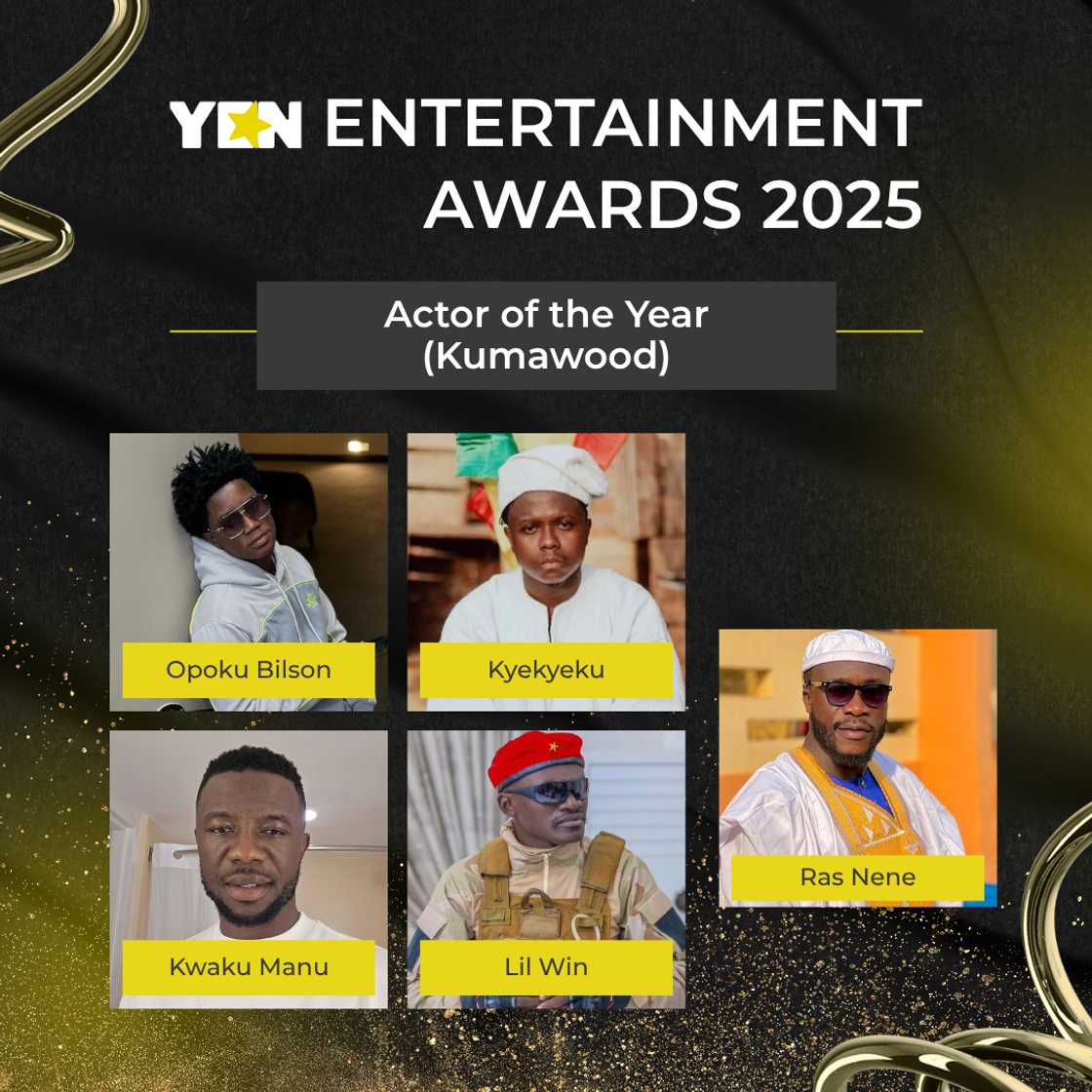 Opoku Bilson, Kyekyeku, Kwaku Manu, Lil Win, Ras Nene (Dr Likee), YEN Awards 2025, Kumawood Actors Opoku Bilson, Kyekyeku, Kwaku Manu, Lil Win, Ras Nene (Dr Likee), YEN Awards 2025, Kumawood Actors
