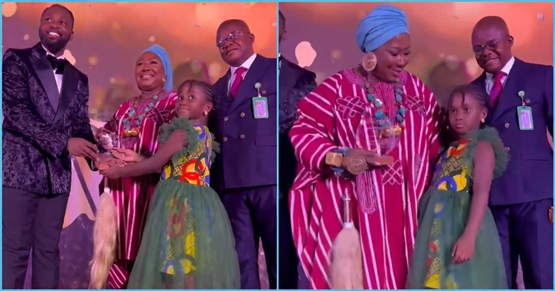 Gifty Anti and daughter walks on stage in style to grab Peace Award