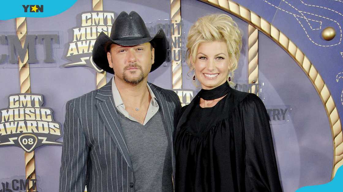 Tim McGraw and Faith Hill at the 2008 CMT Music Awards at the Curb Events Centre. Tim McGraw and Faith Hill at the 2008 CMT Music Awards at the Curb Events Centre.