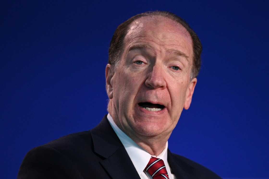 World Bank president David Malpass is battling charges of climate denial for dodging questions on the role of man-made emissions in global warming -- which he since said he acknowledges World Bank president David Malpass is battling charges of climate denial for dodging questions on the role of man-made emissions in global warming -- which he since said he acknowledges
