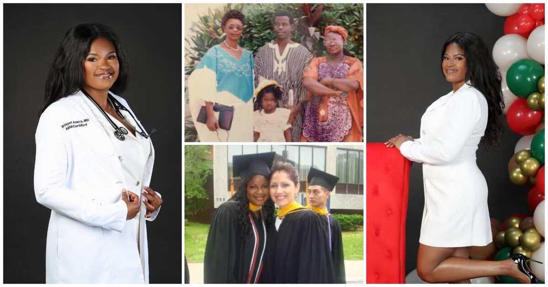Bridget Ayinbono Azera a Ghanaian girl who is now a doctor in the U.S Bridget Ayinbono Azera a Ghanaian girl who is now a doctor in the U.S