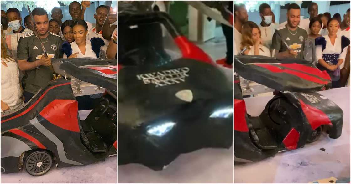 Kwadwo Safo 35th Birthday: Video Of Kantanka CEO's Car Cake At His Party Stirs Reactions Kwadwo Safo 35th Birthday: Video Of Kantanka CEO's Car Cake At His Party Stirs Reactions