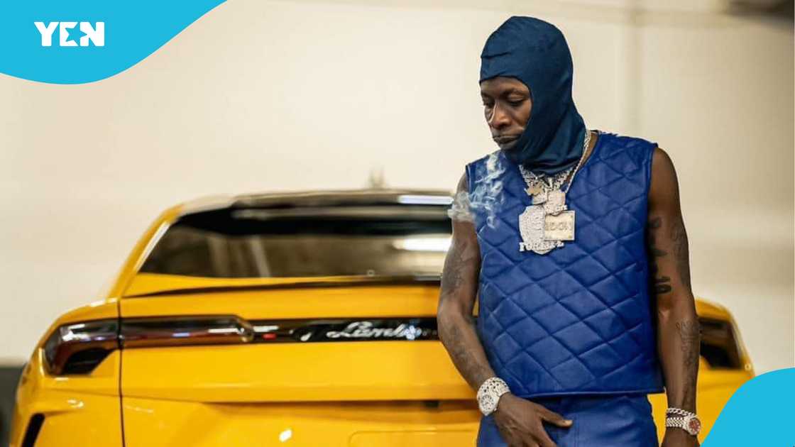 Shatta Wale, Shatta Wale Lamborghini, Shatta yellow Lambo, Shatta old Lambo, EOCO Shatta Wale