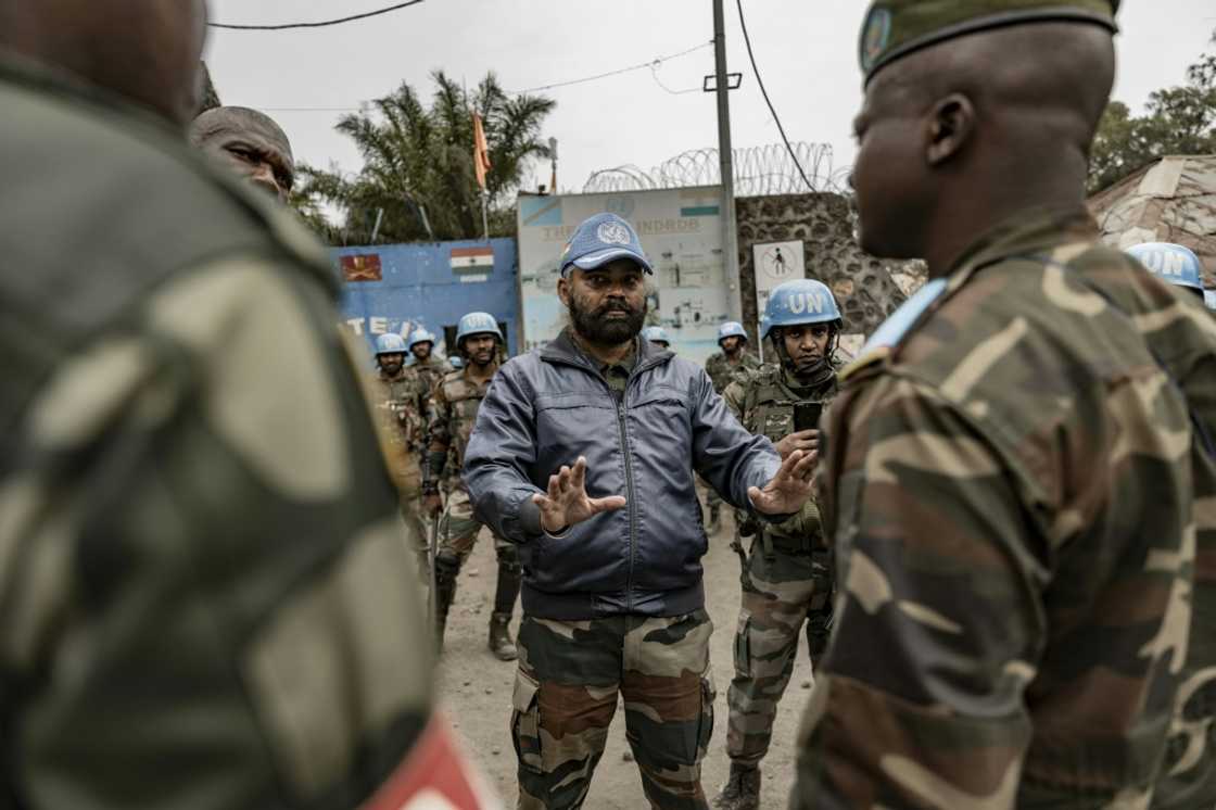 A file picture of the UN's MONUSCO force in North Kivu, DR Congo on July 26 A file picture of the UN's MONUSCO force in North Kivu, DR Congo on July 26
