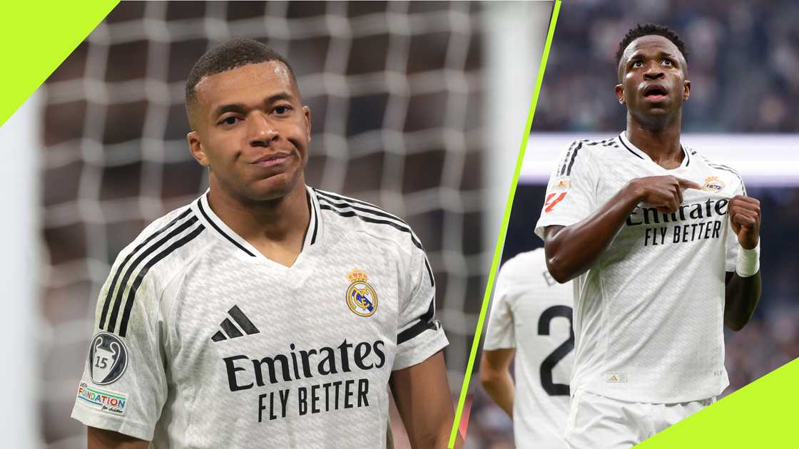 Kylian Mbappe's cold reaction to Vinicius Junior's hattrick Against Osasuna spotted Kylian Mbappe's cold reaction to Vinicius Junior's hattrick Against Osasuna spotted