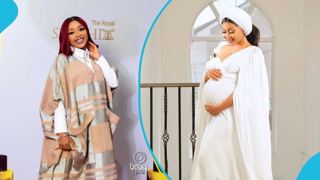 Ghanaian Actresses, Celebrity Styles, Maternity Photoshoot, Pregnancy Photoshoot, Celebrity Moms, Akuapem Poloo, Rosemond Alade Brown