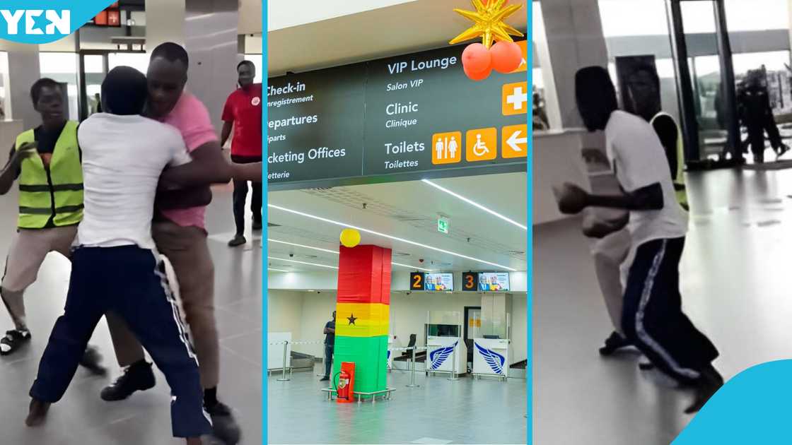 Man storms Prempeh International Airport in Kumasi with stones Man storms Prempeh International Airport in Kumasi with stones