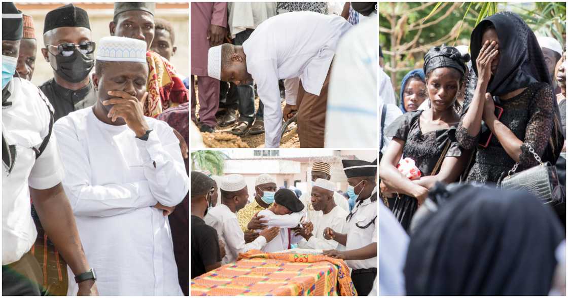 Ibrahim Oppong Kwarteng buries wife