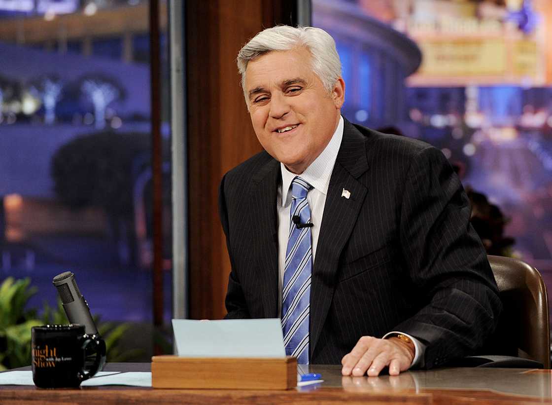 Jay Leno during an occurrence of The Tonight Show Jay Leno during an occurrence of The Tonight Show