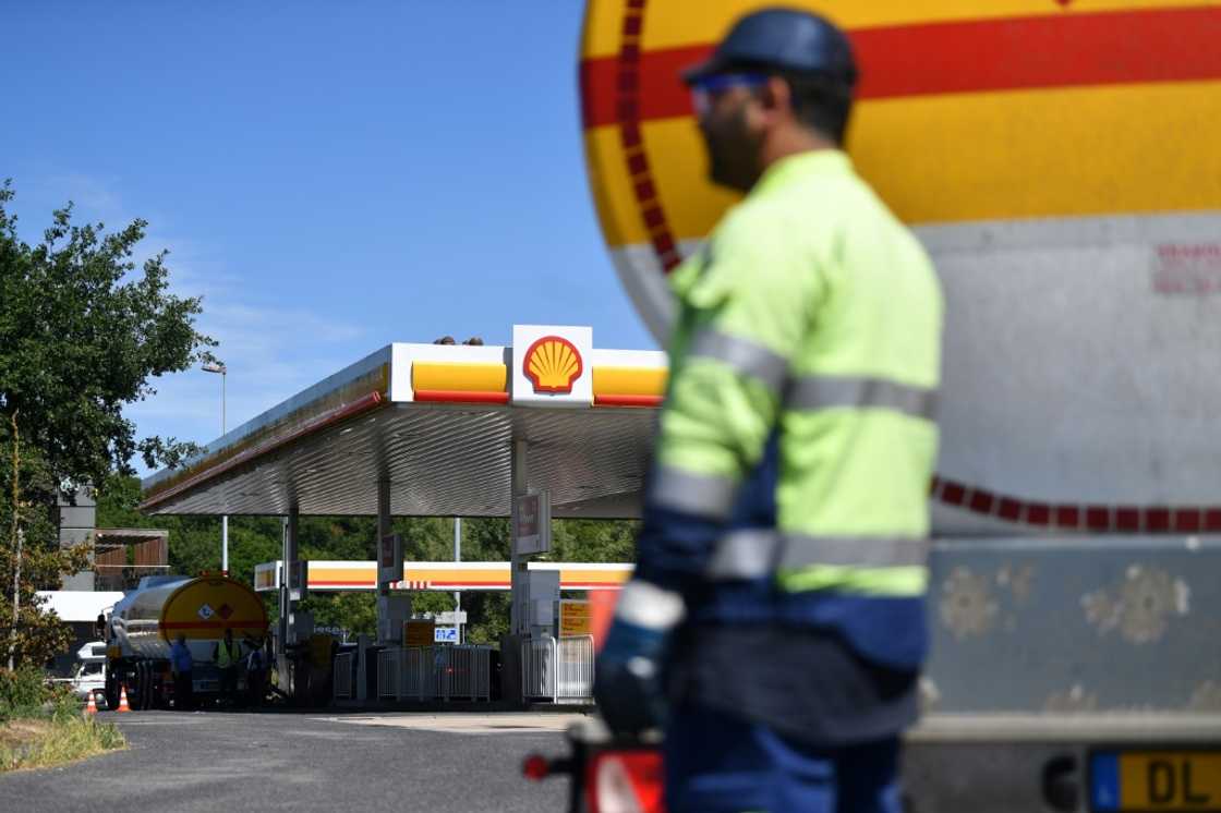 Fuel tankers make shuttle runs from Luxembourg fuel dumps to keep the tanks full under the pumps at Berchem