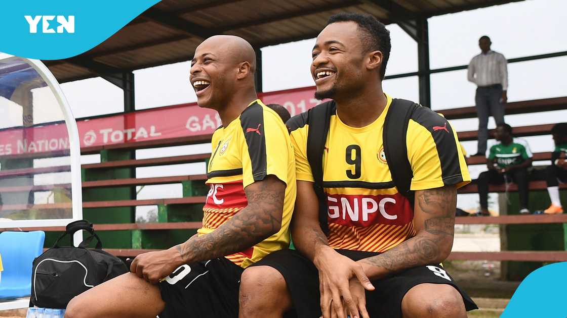 Jordan Ayew is 16 caps away from equalling Andre's impressive 120 appearances for the Black Stars. Jordan Ayew is 16 caps away from equalling Andre's impressive 120 appearances for the Black Stars.