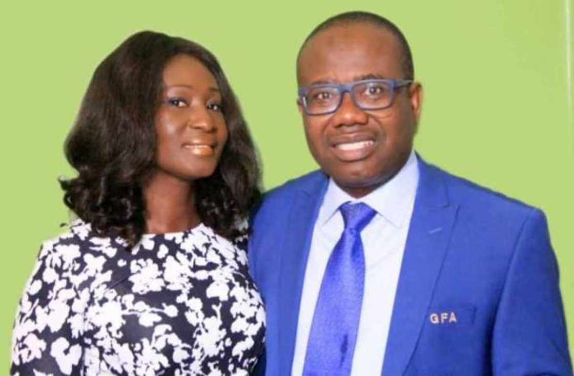 Kwesi Nyantakyi and wife. Photo credit: Facebook