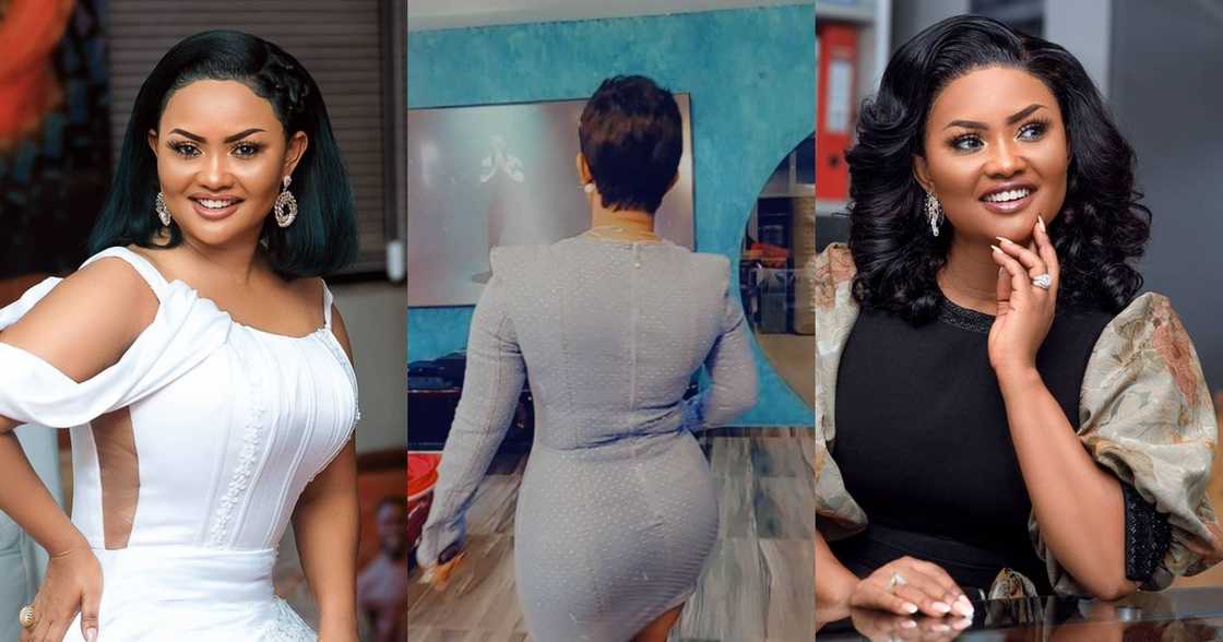 McBrown Shows Off Her Shape In Bodycon; Lady Claims She Bought Same Dress For GHC20 (Video)