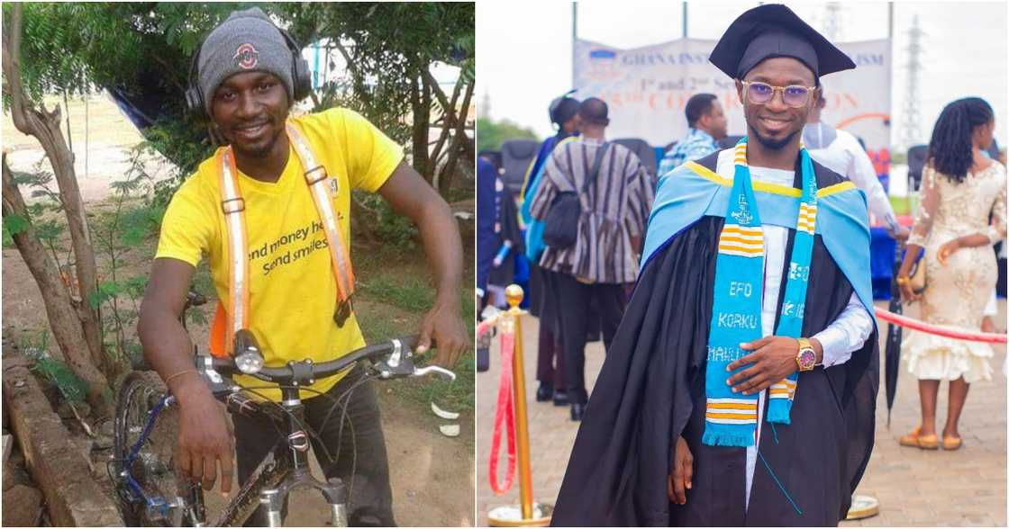 Young man who worked as a labourer graduates as best student Young man who worked as a labourer graduates as best student