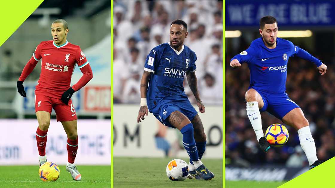 Brazilian striker Neymar included Thiago Alcántara and Eden Hazard in his list of the 5 most technically gifted footballers.