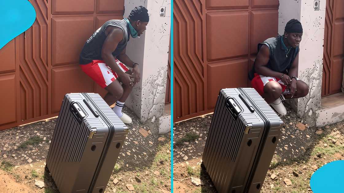 Man Travels Abroad, Diaspora, Ghanaian Man, Travelling Bag, UK, US Man Travels Abroad, Diaspora, Ghanaian Man, Travelling Bag, UK, US