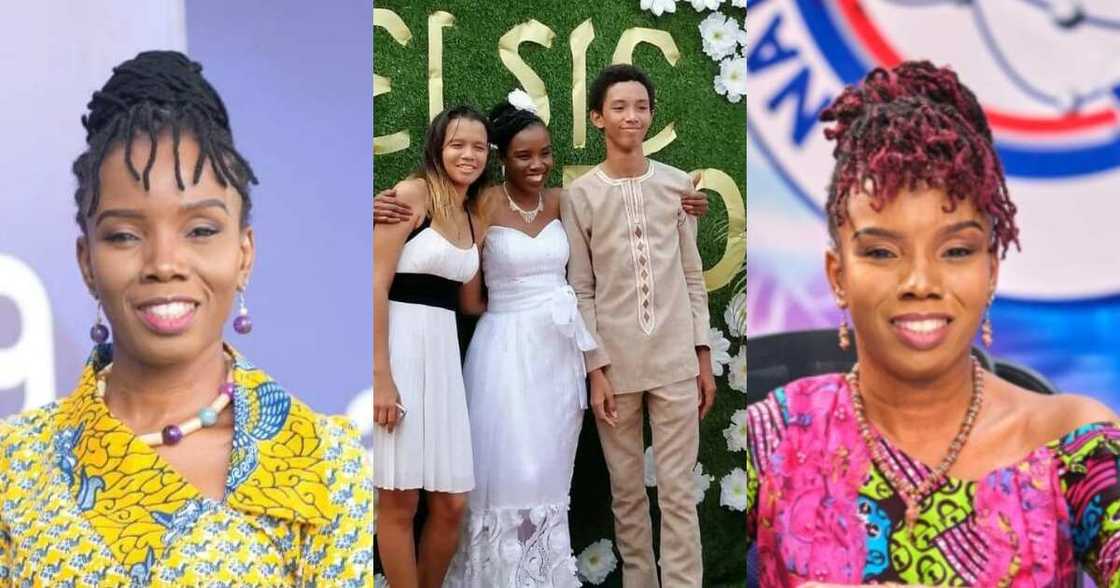 Prof. Elsie Effah Kaufmann and kids Prof. Elsie Effah Kaufmann and kids