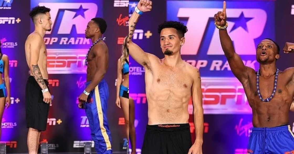 Isaac Dogboe easily makes weight in photos; ready for Adam Lopez Isaac Dogboe easily makes weight in photos; ready for Adam Lopez